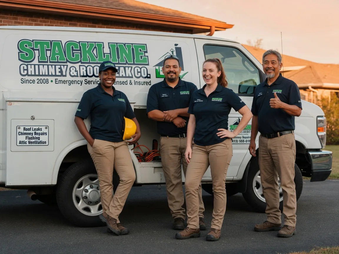 Chimney flashing repair company in Rockville, MO